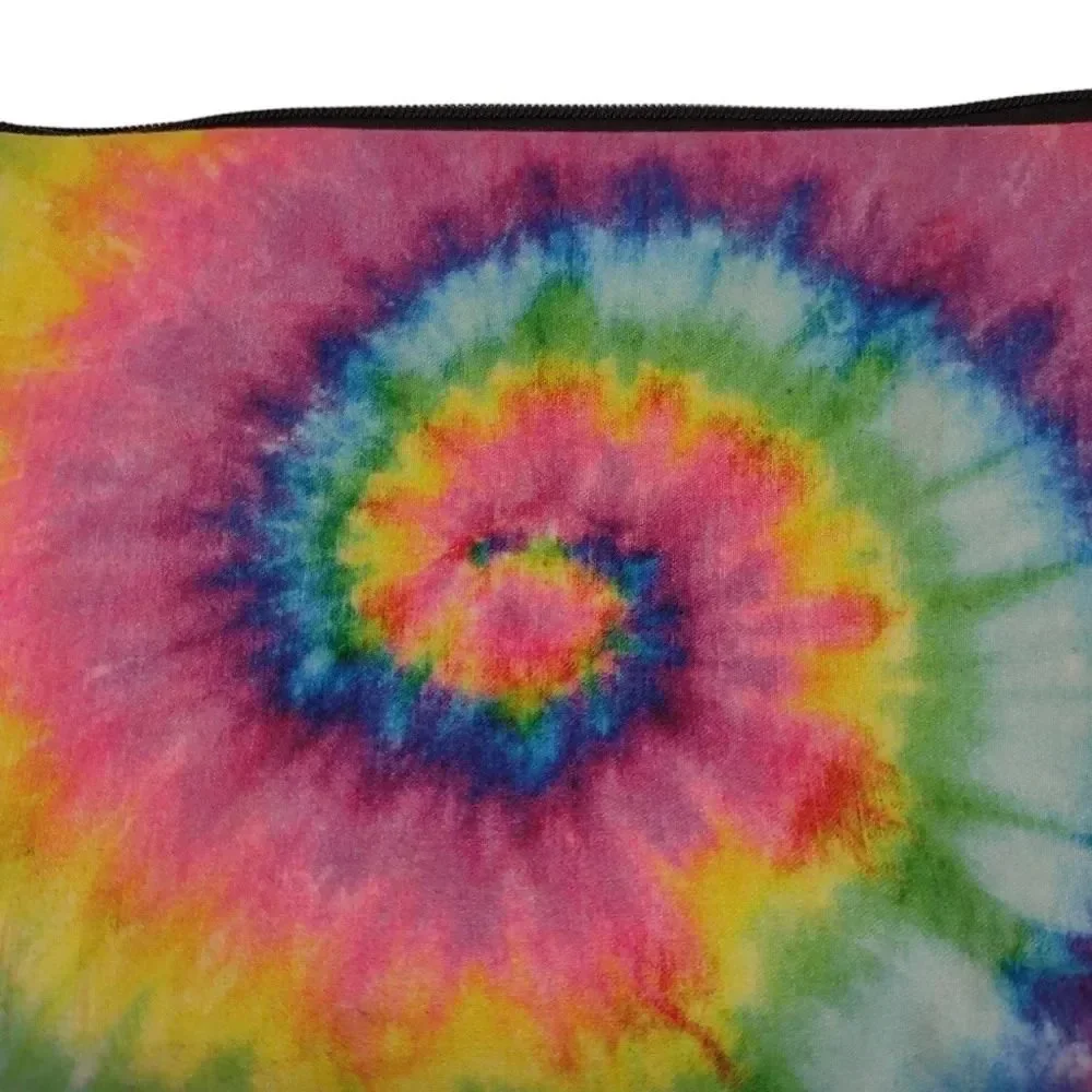 Cosmetic Bag Tie Dye zipper closure